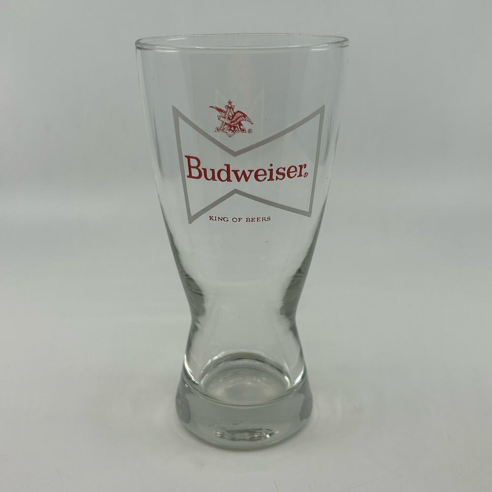 Budweiser King of Beers, Bear Glass, Vintage Drinkware Glassware Kitchenware 1